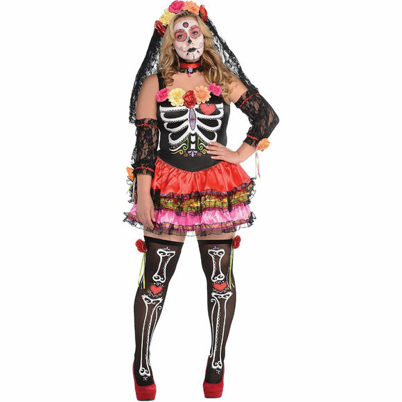 Day of the Dead Senorita Costume Plus Size  NW - Picture 7 of 7